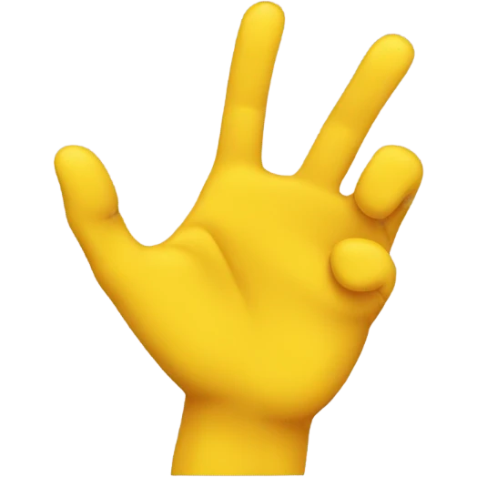 yellow hand emoji doing claw pose emoji