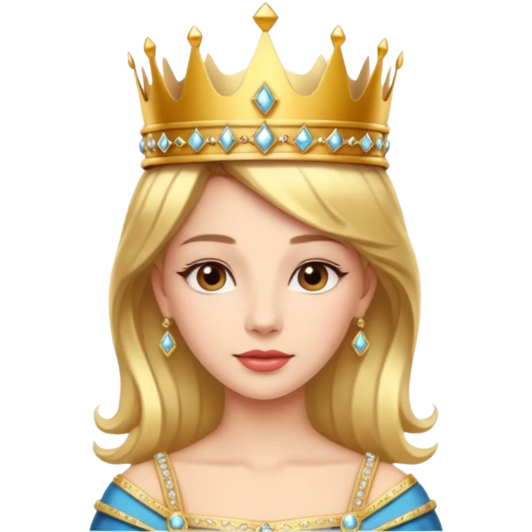 beautiful queen emoji