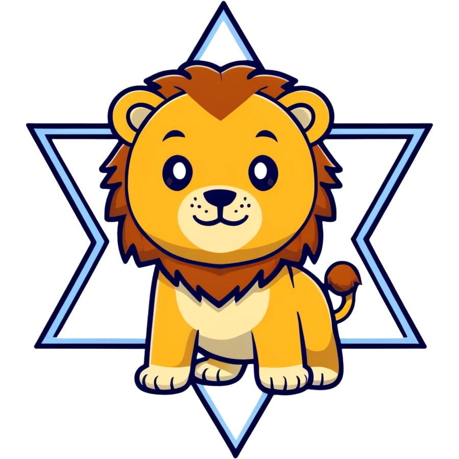 Star of David with a lion inside emoji