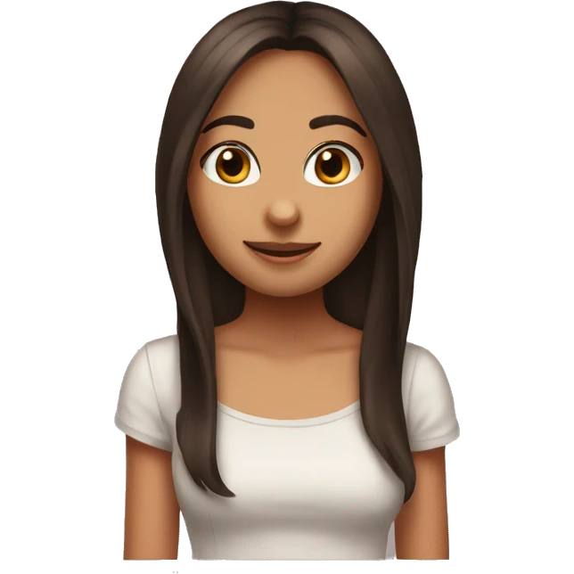 brune girl long hair bunny ear emoji