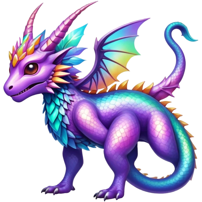 complex iridescent aesthetic-scenery-Fakémon-creature emoji