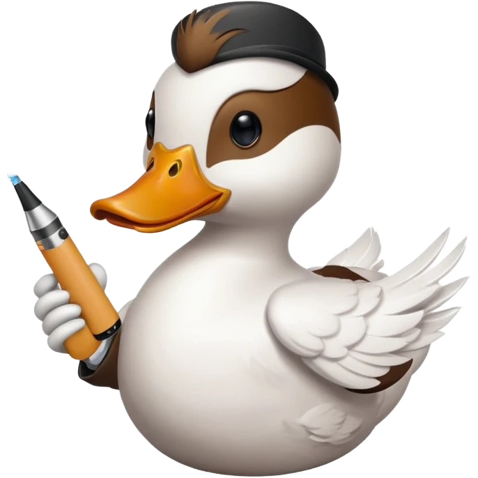 duck with a juul emoji