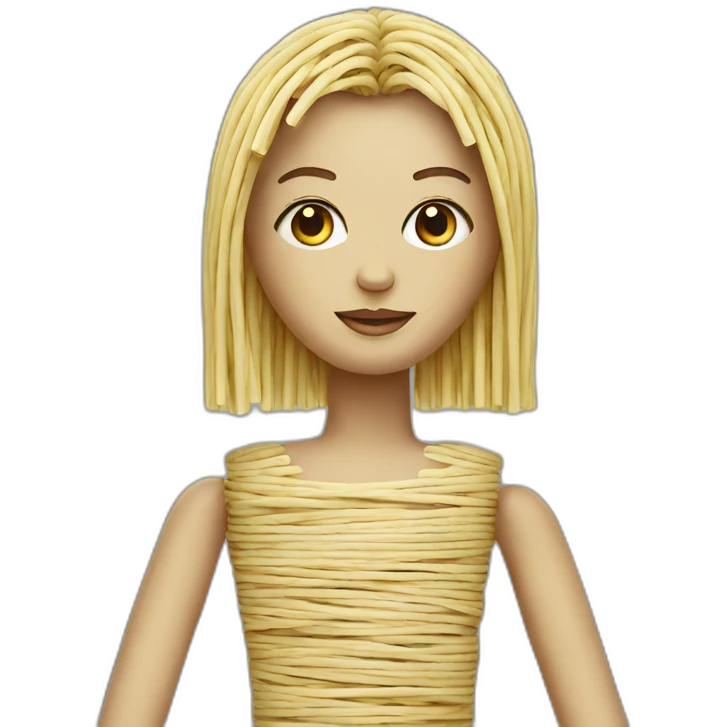 doll made out of straws emoji