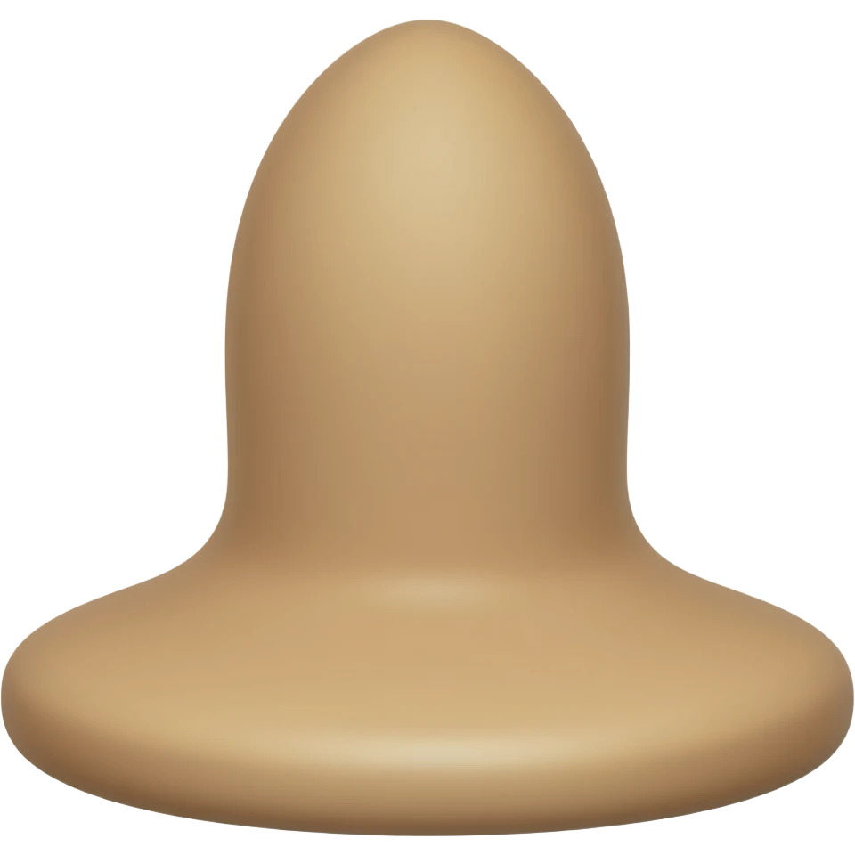 Butt plug with brown on top emoji