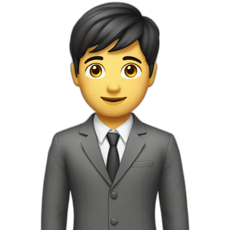 myanmar - boy -suit - Handsome emoji
