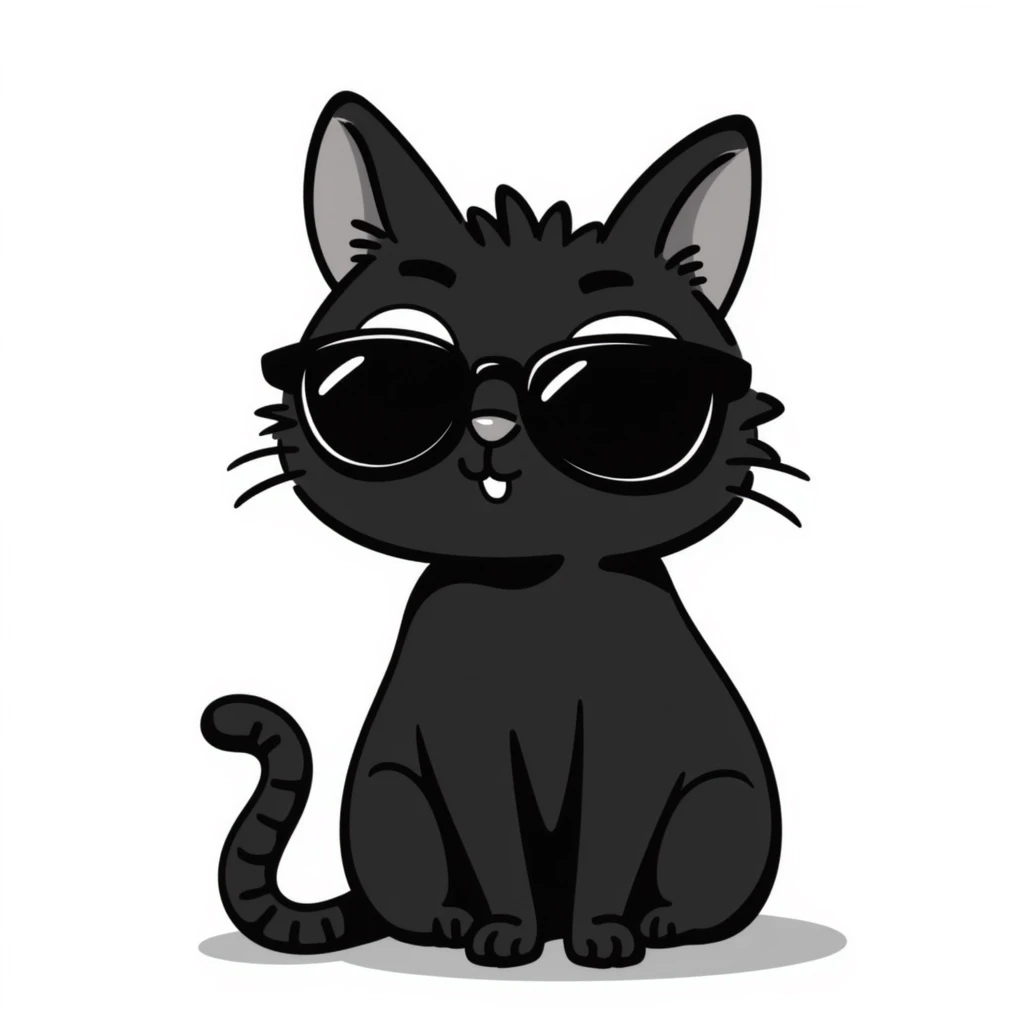 cat wearing sunglasses emoji