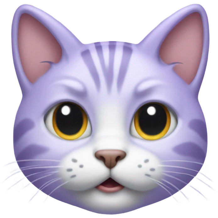 lavender cat emoji getting bonked emoji