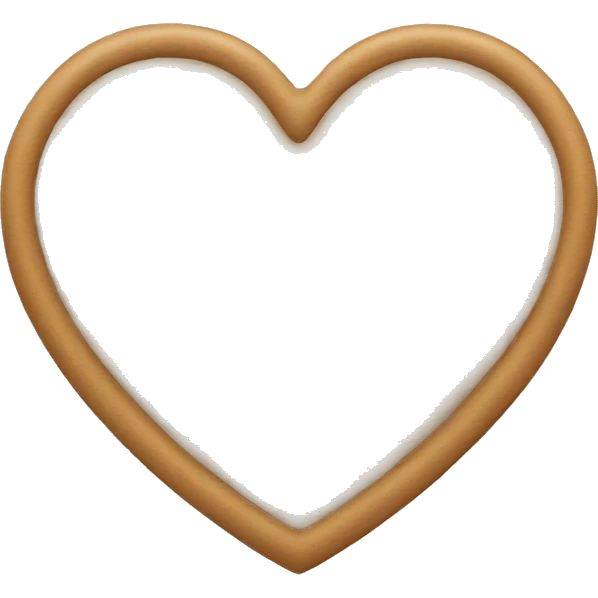 Beige heart  emoji