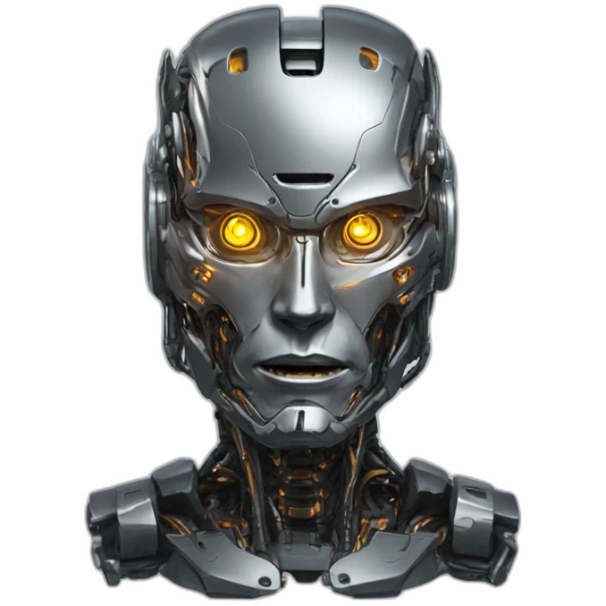 Cyborg teminator head emoji