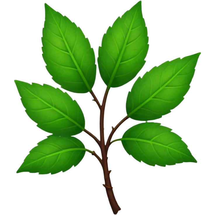 convert the green colour stem part into dark brown colour emoji