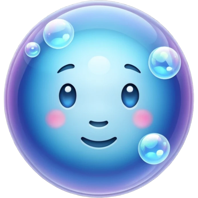 Bolha transparentes emoji