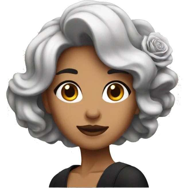 Rosa negra  emoji