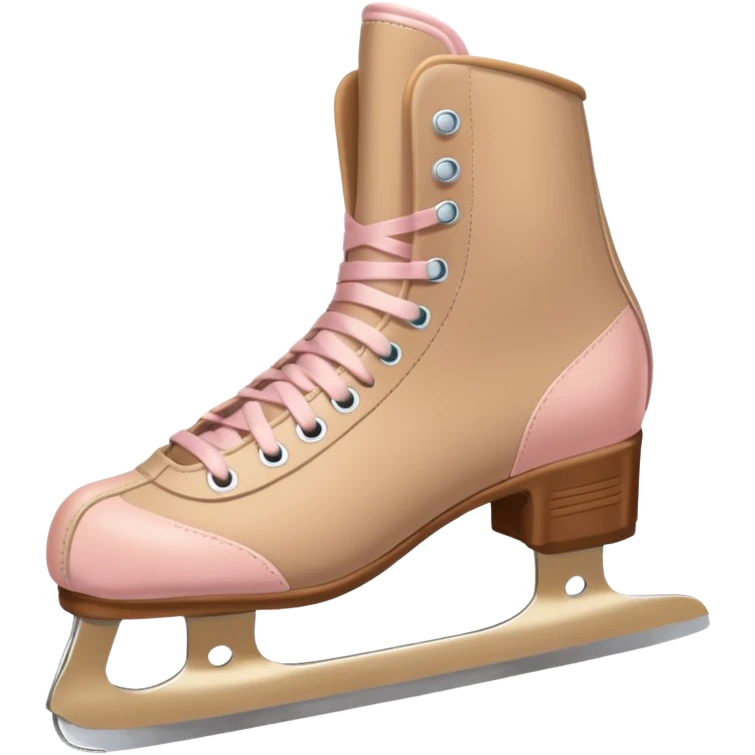 Beige and light pink I’ve skates emoji