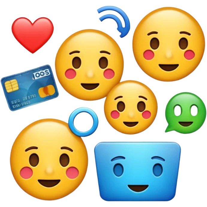 Payment systems emojis, Banks, ecom, mobile commerce, declines, statements, withdrawals and so on emoji