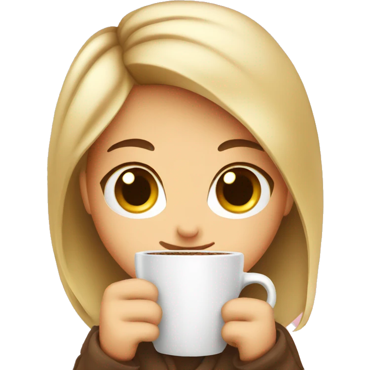 Girly coffee emoji