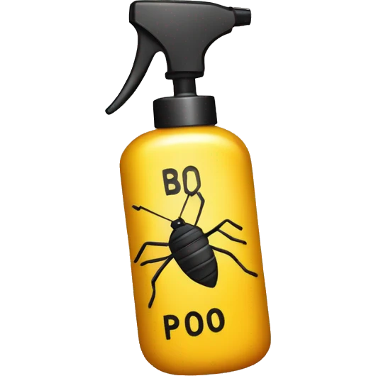 bug  spray with a bug 🚫 prohibited sign emoji