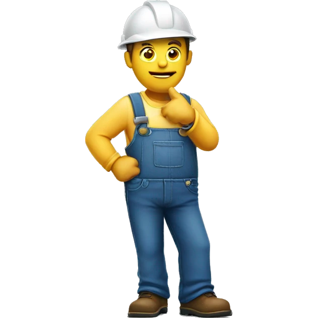 workman shrugging emoji
