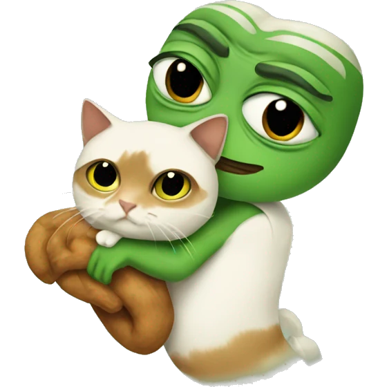 Pepe holding cat usa emoji
