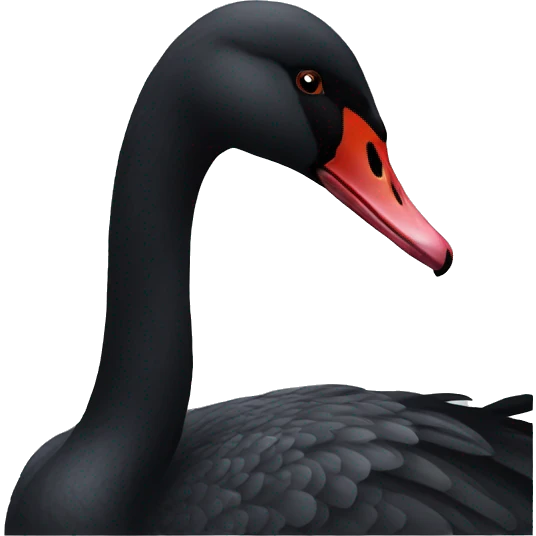 Black swan emoji