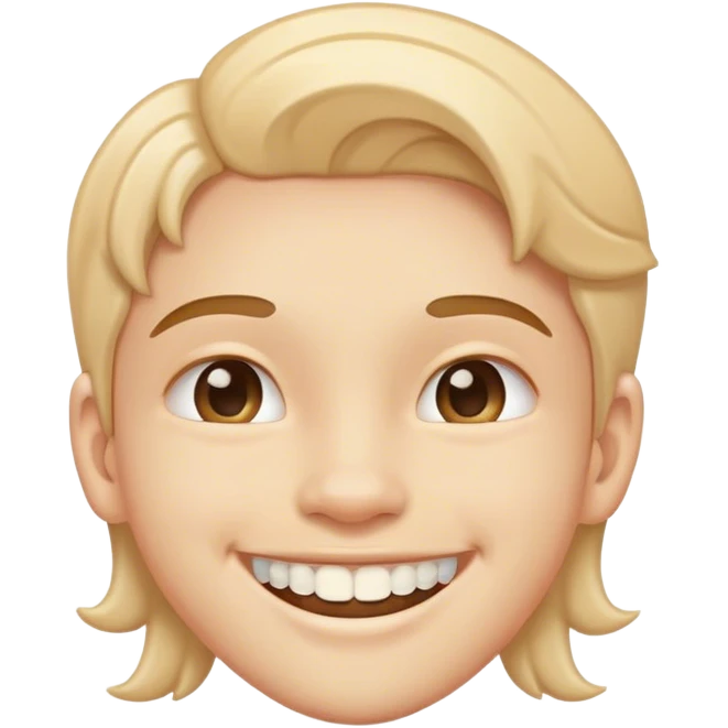 smiling emoji with braces emoji