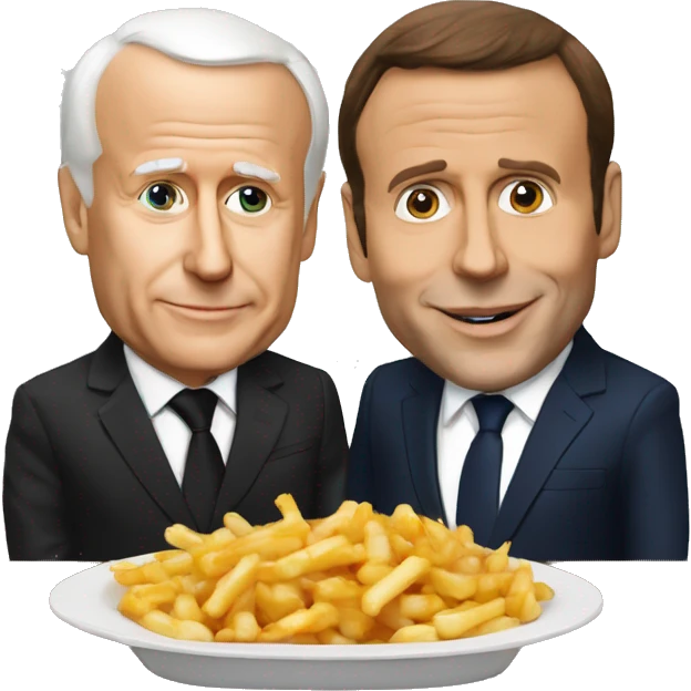 Poutine et Macron  emoji
