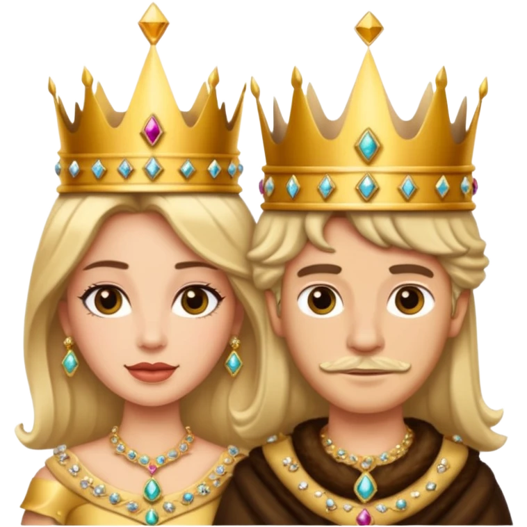 king and queen crown emoji