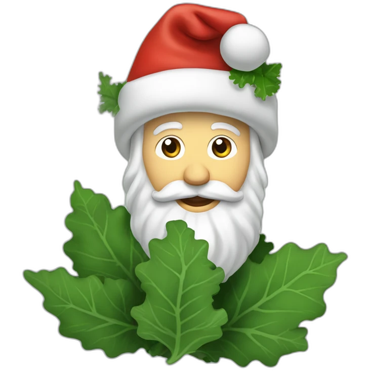Kale ron groenensteijn kerstman emoji