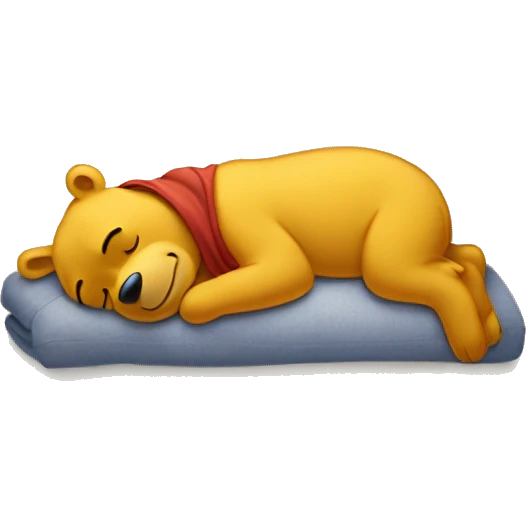 Winnie the Pooh sleeping emoji