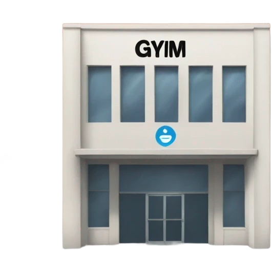  building with gym written on it emoji