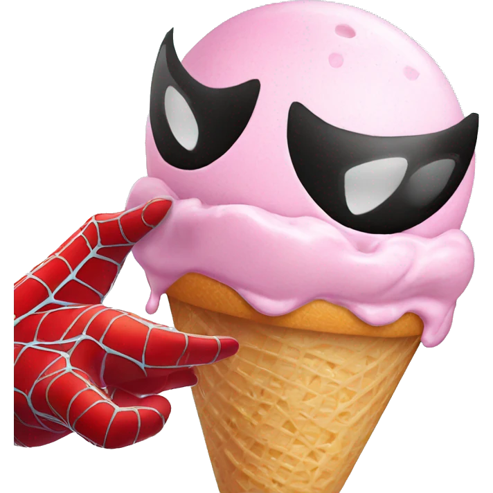 Spider man ice cream  emoji