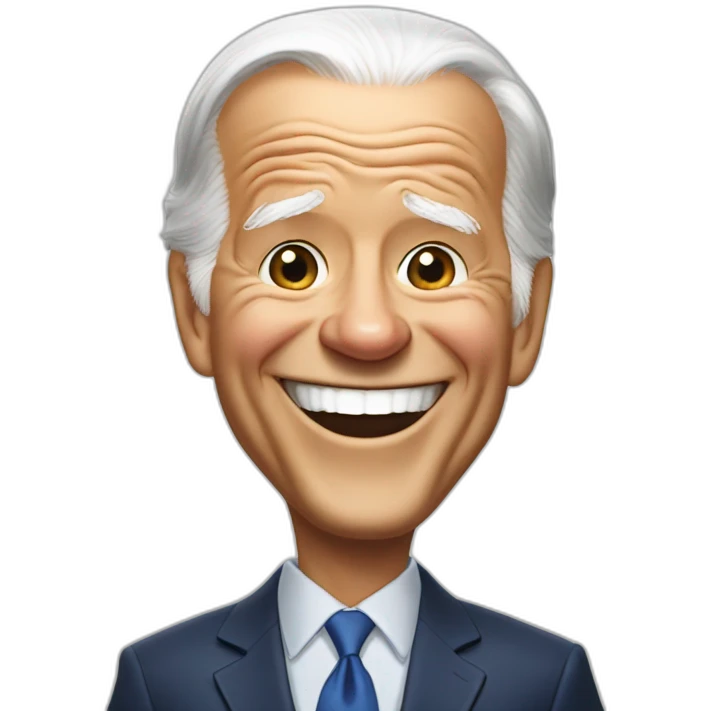Joe Biden  laughting emoji