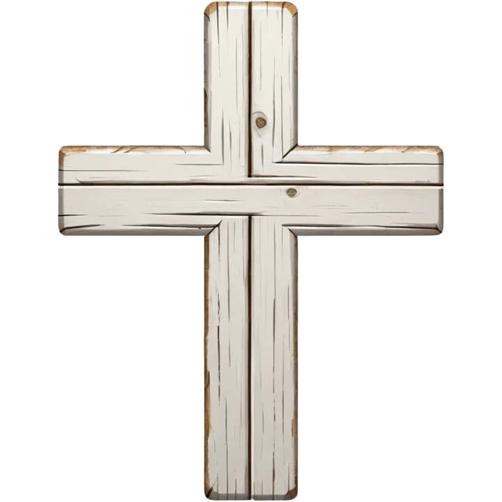 white cross sin madera  emoji