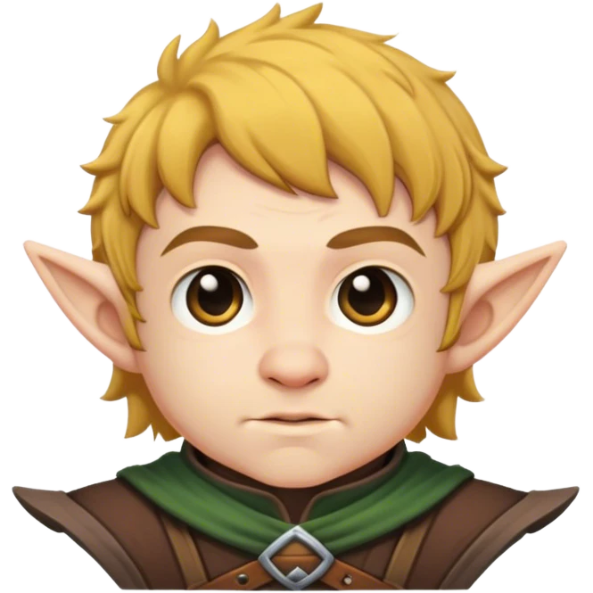 Male halfling upper body emoji