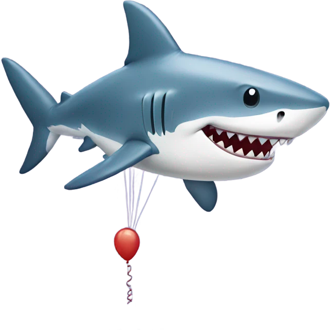 shark balloon emoji