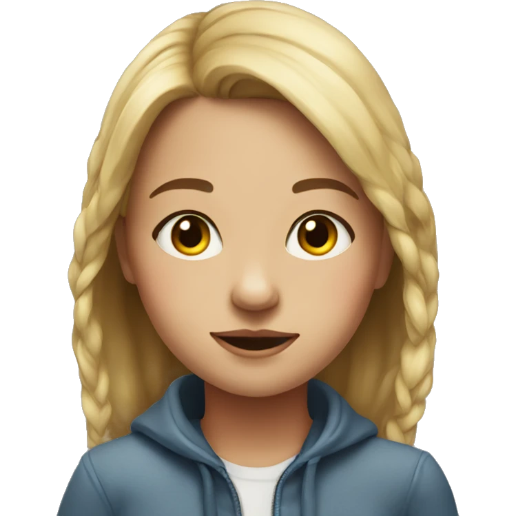 realistic portrait of girl emoji