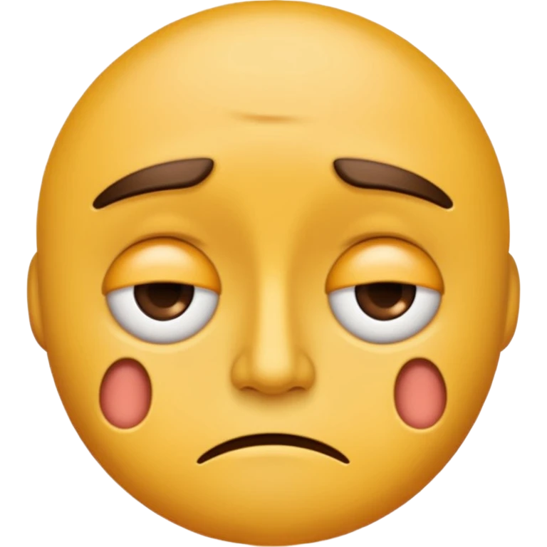 Blunt face emoji that’s exhausted from work emoji