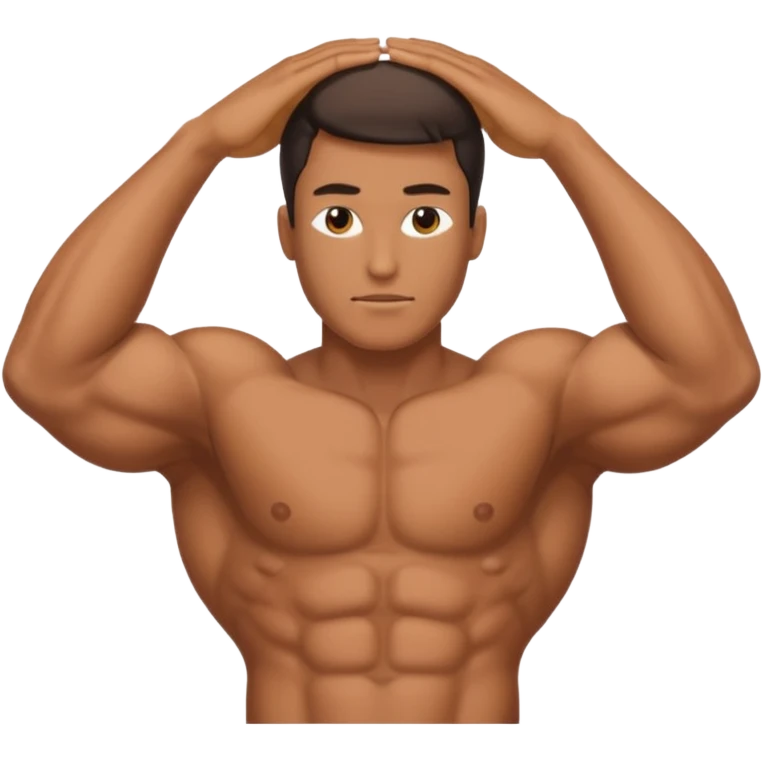 just the chest, no face, no abs emoji