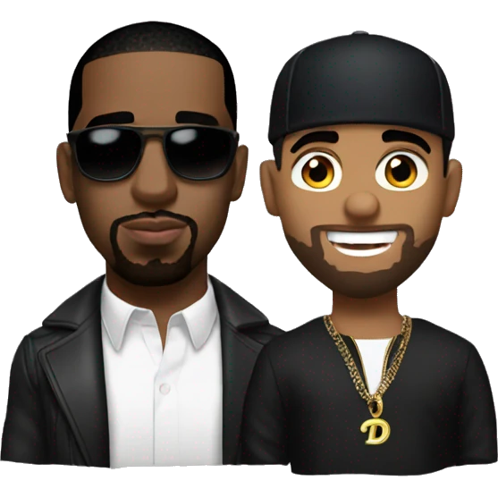 p diddy and drake emoji