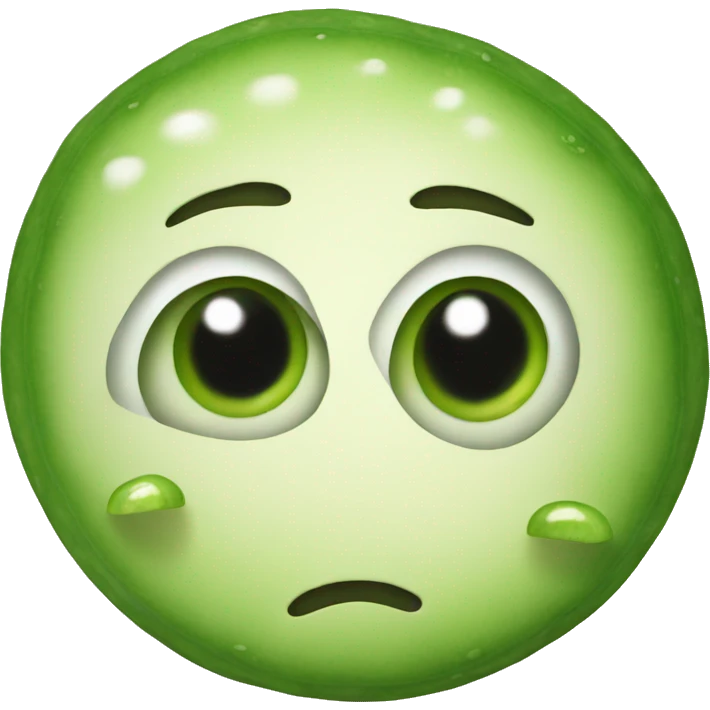 Cucumber eyes emoji