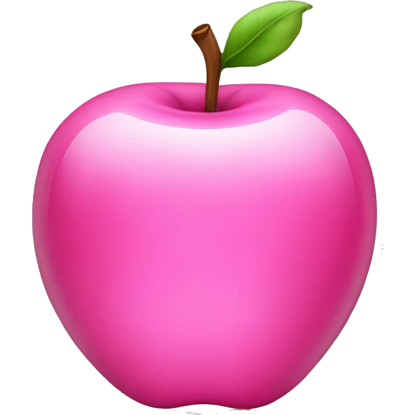 pink glass apple emoji