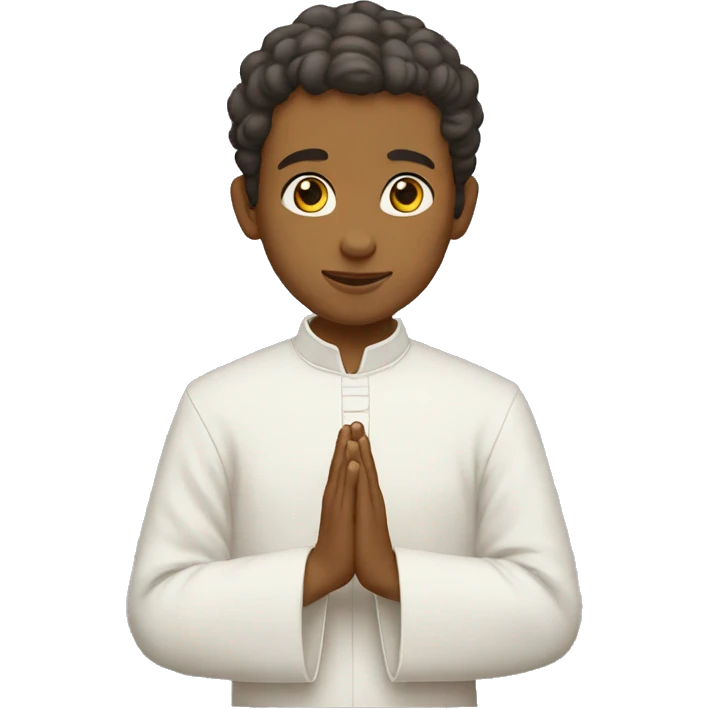 The Young Priest in prayer emoji