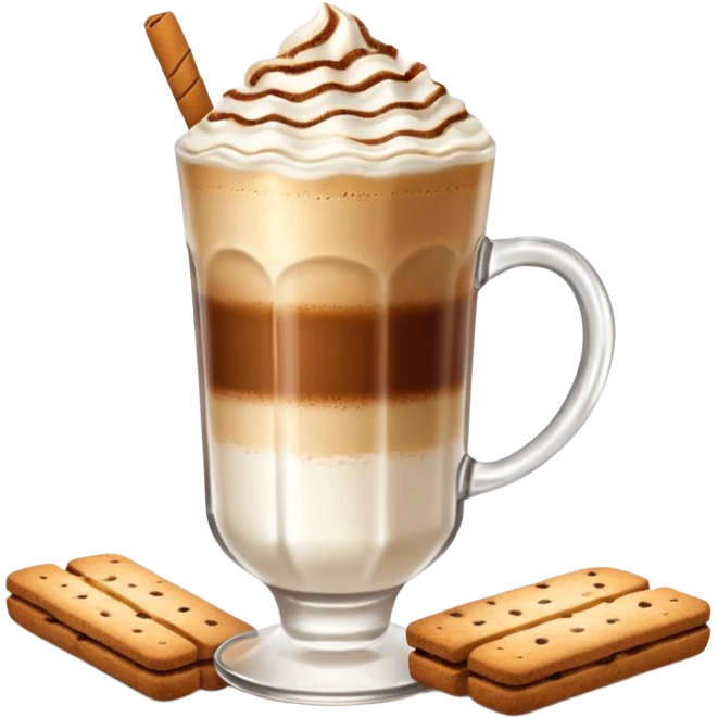 latte con cacao e biscotti  emoji