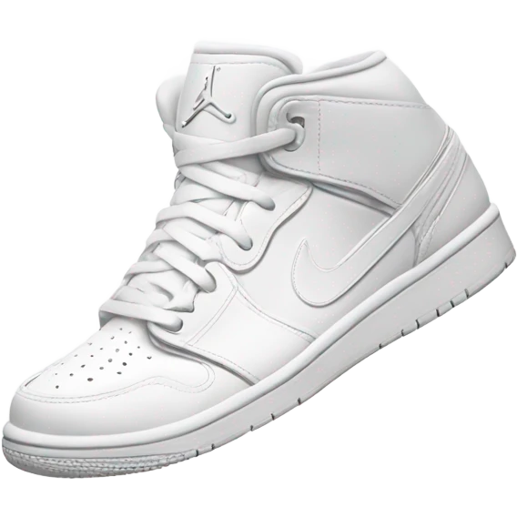 NIKE ALL WHITEJORDAN SHOE emoji