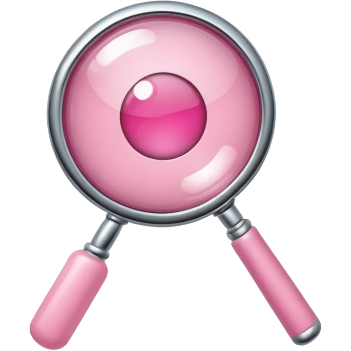 mix light pink dark pink and white girly chrome internet with a magnifying glass emoji