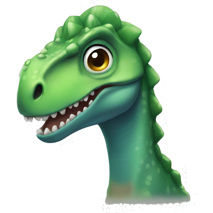 Dinosaur wearing a head bow  emoji