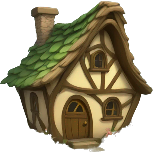 Fairy cottage emoji