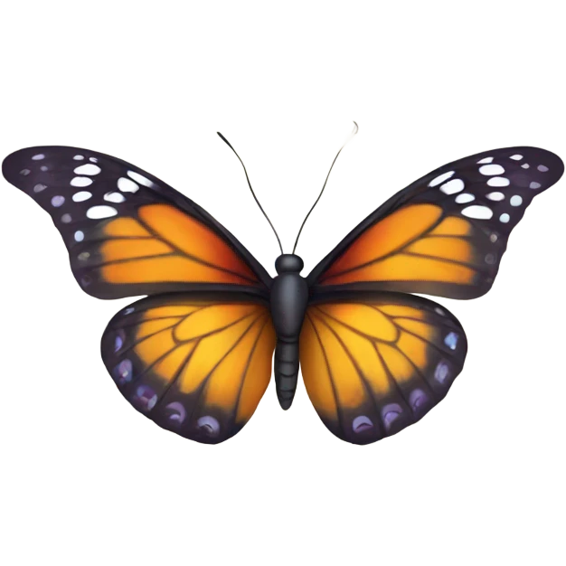 the butterfly flies away emoji