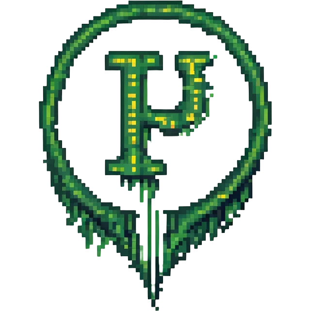 a custom emoji that combines the π (pi) math symbol, binary code, and a magical cloud or digital mist emerging from it. emoji