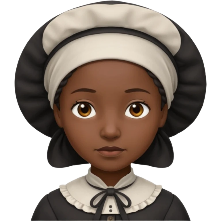 Black puritan slave female emoji