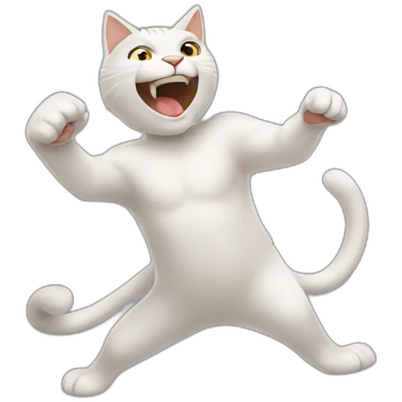 cat fighting emoji